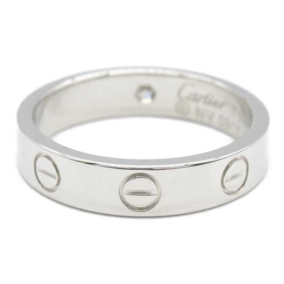 CARTIER 18k White Gold Diamond Love Ring - Picture 3 of 7